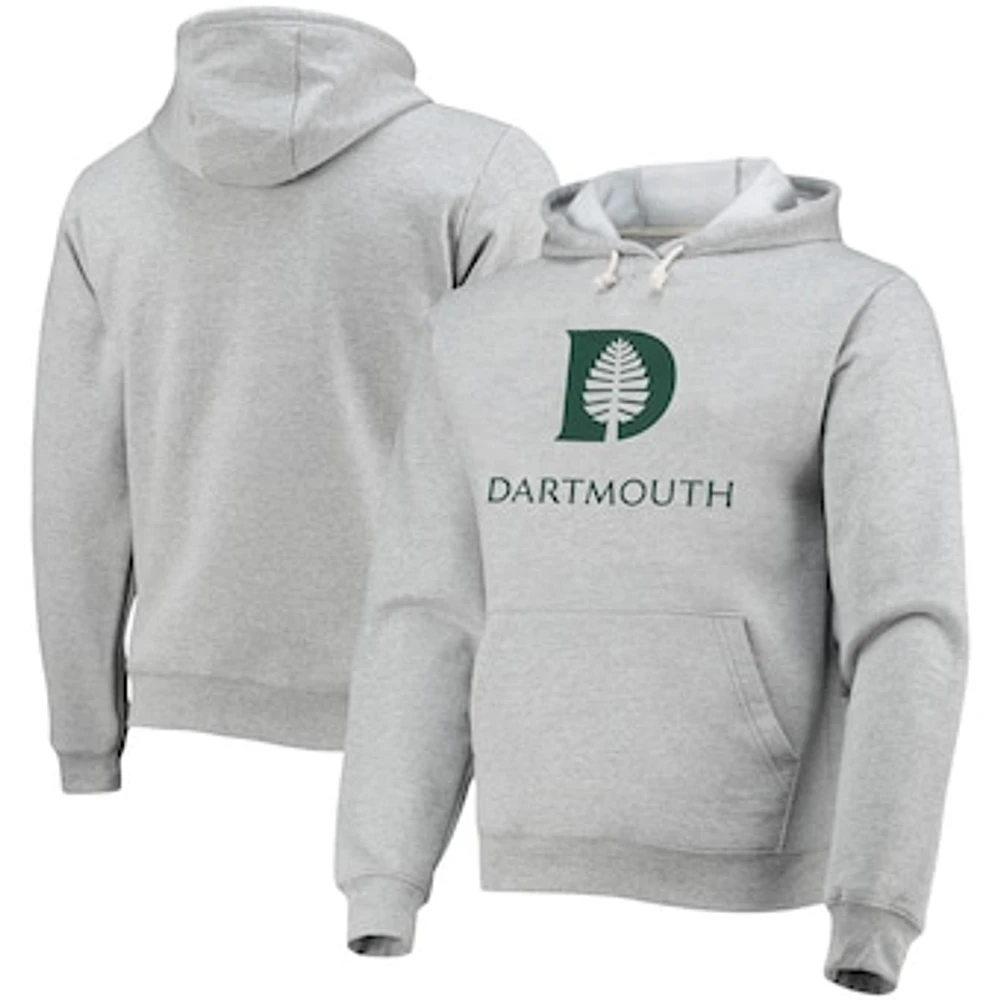 Men's League Collegiate Wear Heathered Gray Dartmouth Big Green Seal Neuvo Essential Fleece Pullover Hoodie