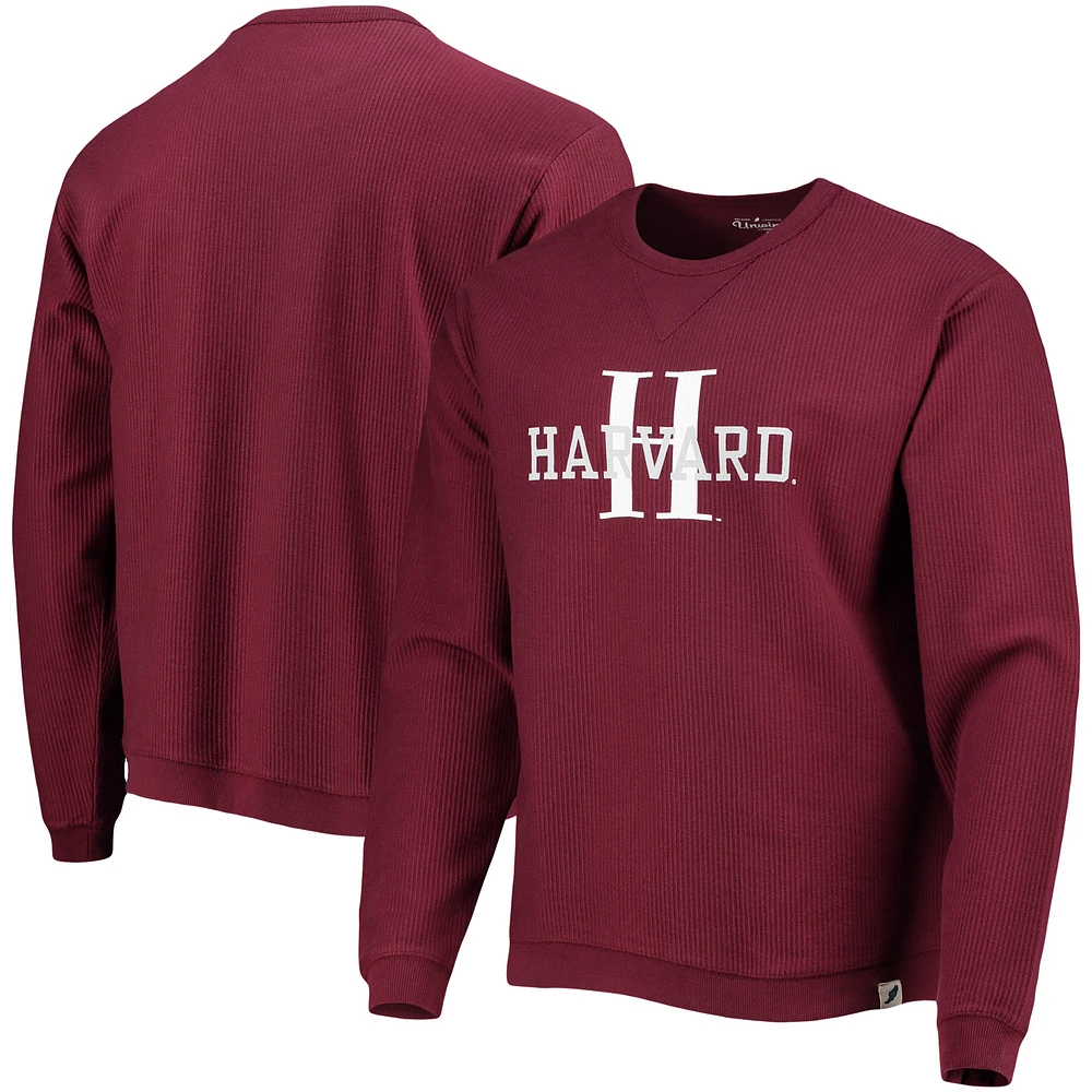 Men's League Collegiate Wear Crimson Harvard Timber Pullover Sweatshirt