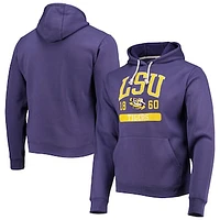 Men's League Collegiate Wear Purple LSU Tigers Volume Up Essential Fleece Pullover Hoodie