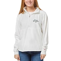 Women's League Collegiate Wear White Tulane Green Wave Victory Springs Half-Zip Pullover Jacket