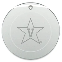 Vanderbilt Commodores 3'' Glass Round Ornament