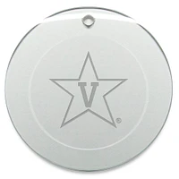 Vanderbilt Commodores 3'' Glass Round Ornament