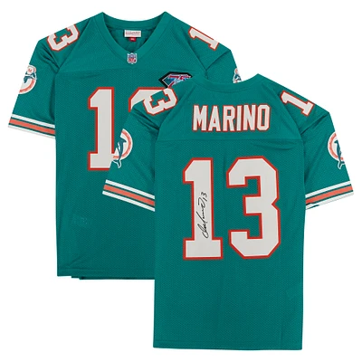 Dan Marino Miami Dolphins Autographed Aqua Mitchell & Ness Authentic Jersey