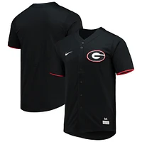 Men's Nike Black Georgia Bulldogs Replica Baseball Jersey