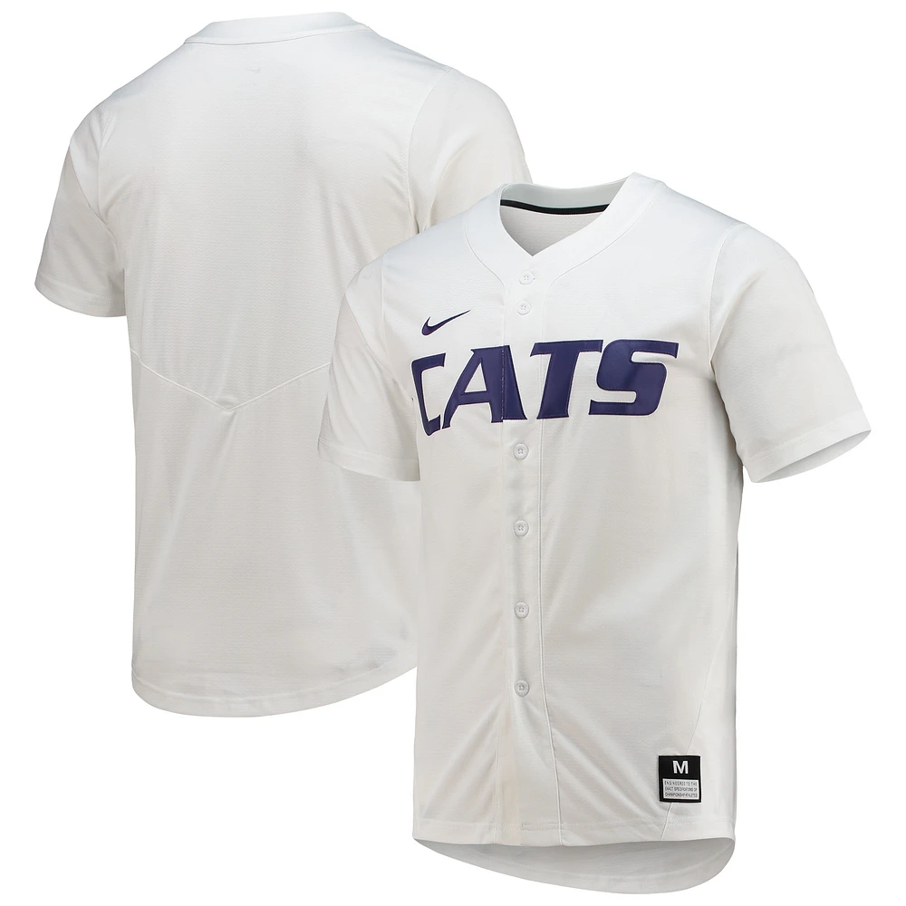 Men's Nike White Kansas State Wildcats Replica Baseball Jersey