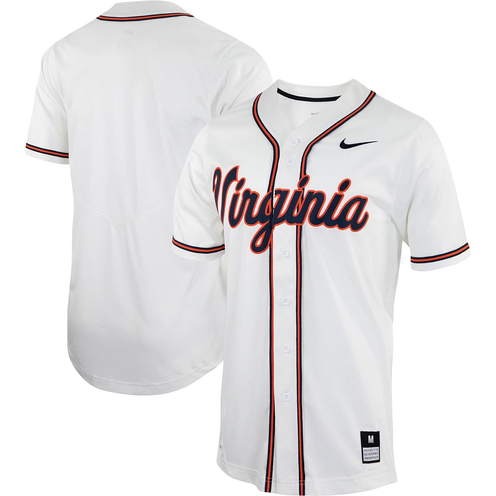 Men's Nike White Virginia Cavaliers Replica Baseball Jersey