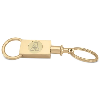 Gold Appalachian State Mountaineers Team Logo Two-Section Key Ring