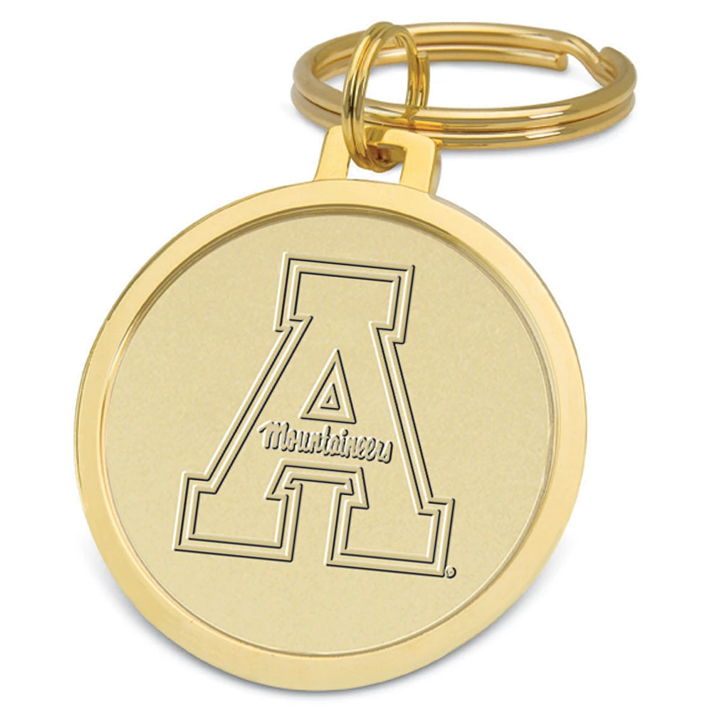 Gold Appalachian State Mountaineers Team Logo Split-Wire Key Ring