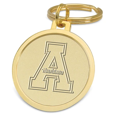 Gold Appalachian State Mountaineers Team Logo Split-Wire Key Ring