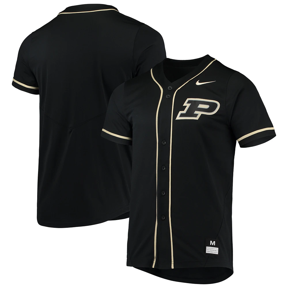 Men's Nike Black Purdue Boilermakers Replica Baseball Jersey