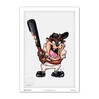 Tasmanian Devil San Francisco Giants 14'' x 20'' Looney Tunes Fine Art Print