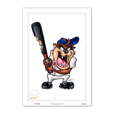 Tasmanian Devil Boston Red Sox 24'' x 36'' Looney Tunes Fine Art Print