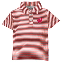 Toddler Garb Red/White Wisconsin Badgers Carson Polo