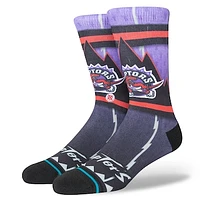 Men's Stance Toronto Raptors Hardwood Classics Fader Collection Crew Socks