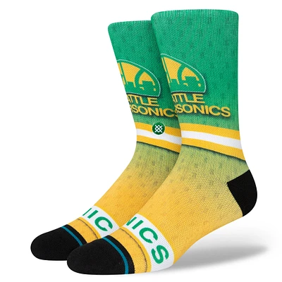 Men's Stance Seattle SuperSonics Hardwood Classics Fader Collection Crew Socks