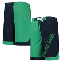 Youth Green/Navy Notre Dame Fighting Irish Conch Bay Swim Shorts