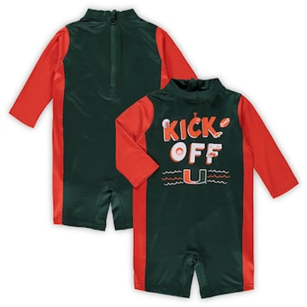 Toddler Green/Orange Miami Hurricanes Wave Runner Wetsuit