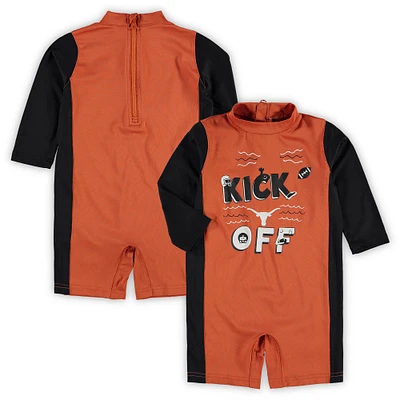 Infant Texas Orange/Black Longhorns Wave Runner Wetsuit