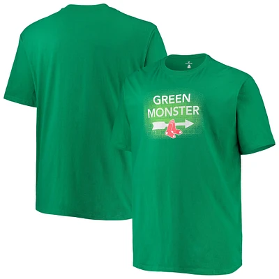 Men's Kelly Green Boston Red Sox Big & Tall Green Monster Hometown Collection T-Shirt