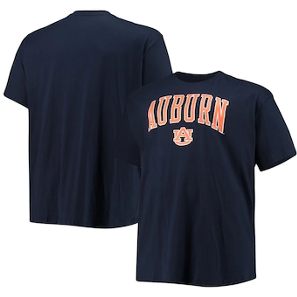 Men's Champion Navy Auburn Tigers Big & Tall Arch Over Wordmark T-Shirt