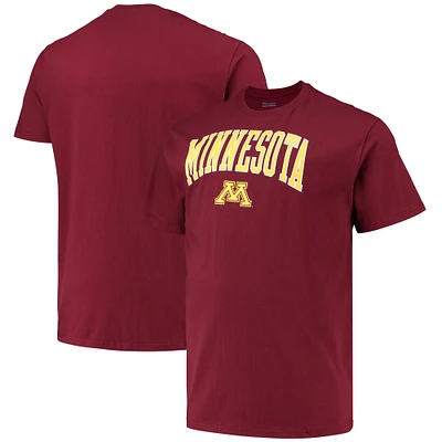 Men's Champion Maroon Minnesota Golden Gophers Big & Tall Arch Over Wordmark T-Shirt