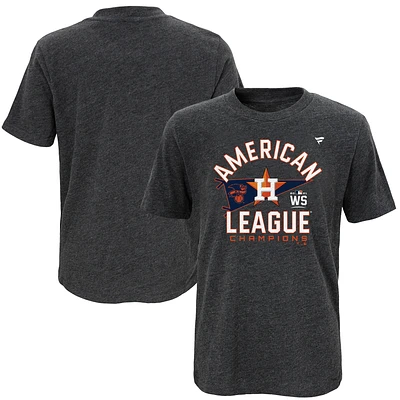 Youth Fanatics Charcoal Houston Astros 2021 American League Champions Locker Room T-Shirt