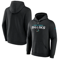 Men's Black San Jose Sharks Authentic Pro Core Collection Prime Team Pullover Hoodie