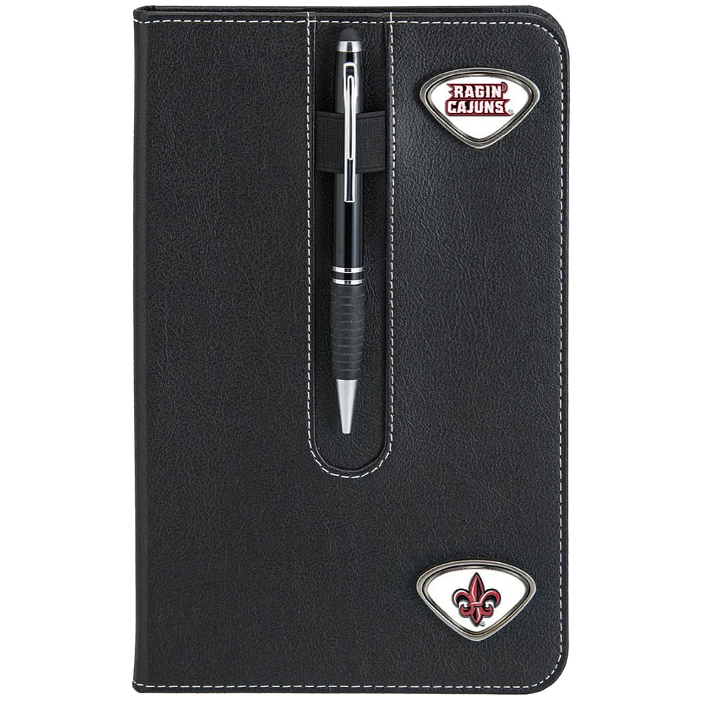 Black Louisiana Ragin' Cajuns Business Notebook