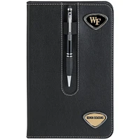 Black Wake Forest Demon Deacons Business Notebook