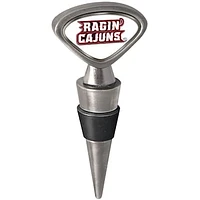 Silver Louisiana Ragin' Cajuns Wine Stopper
