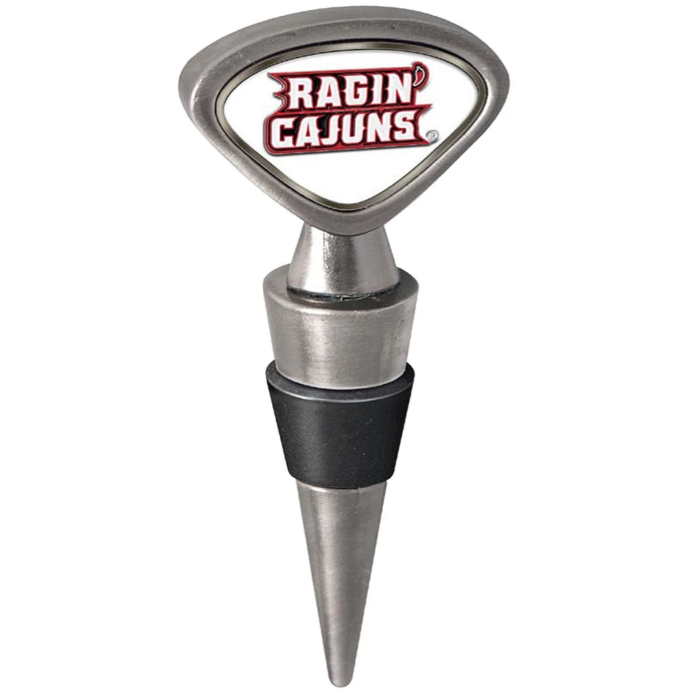 Silver Louisiana Ragin' Cajuns Wine Stopper