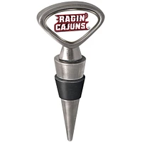 Silver Louisiana Ragin' Cajuns Wine Stopper