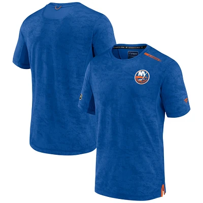 Men's Royal New York Islanders Authentic Pro Rink Premium Camo T-Shirt