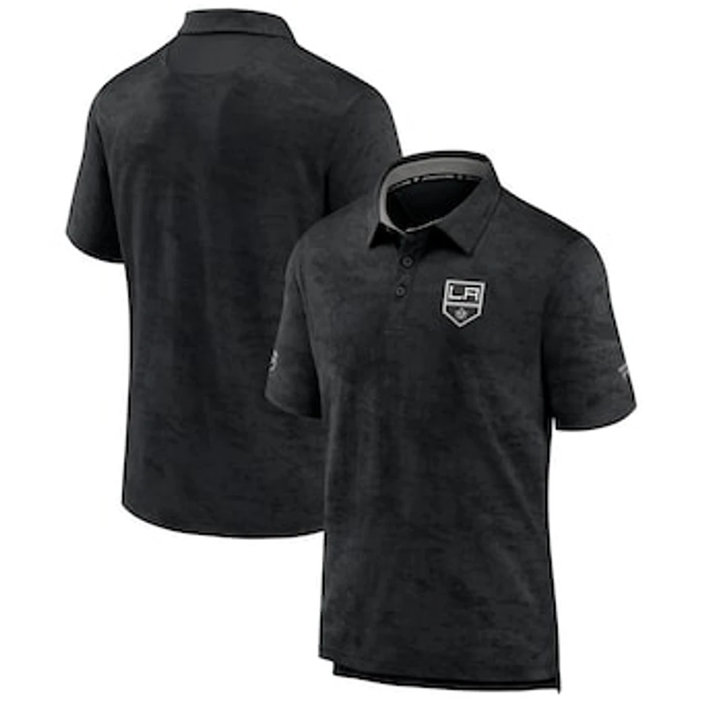 Men's Black Los Angeles Kings Authentic Pro Rink Polo