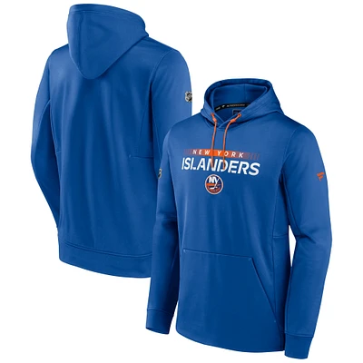 Men's Royal New York Islanders Authentic Pro Rink Pullover Hoodie