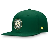 Men's Fanatics Green Oakland Athletics Iconic Team Patch Fitted Hat