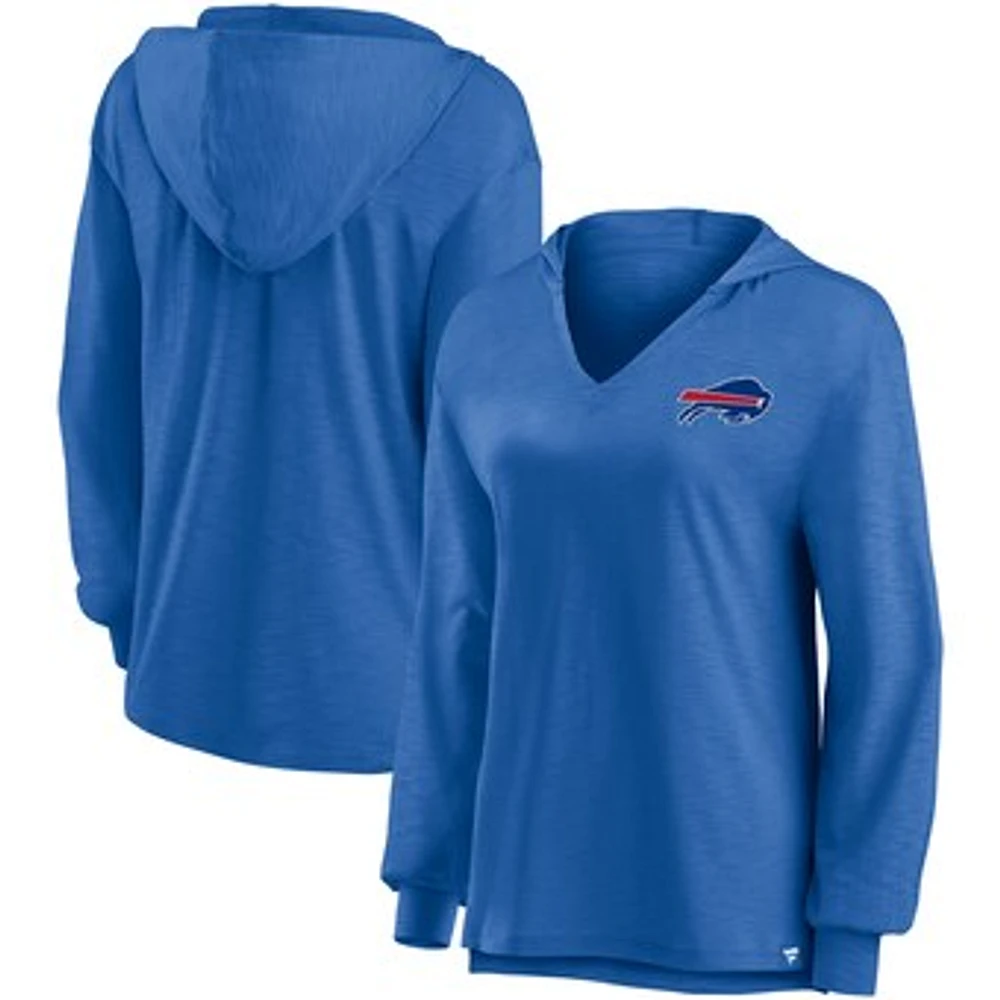 Women's Fanatics Royal Buffalo Bills Jumper V-Neck Pullover Hoodie