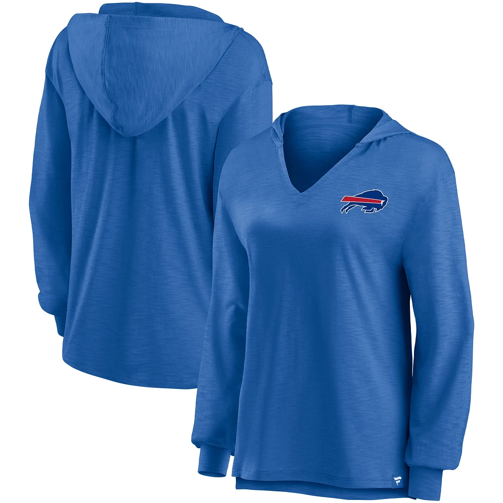 Women's Fanatics Royal Buffalo Bills Jumper V-Neck Pullover Hoodie