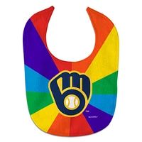 Newborn & Infant WinCraft Milwaukee Brewers Rainbow Baby Bib