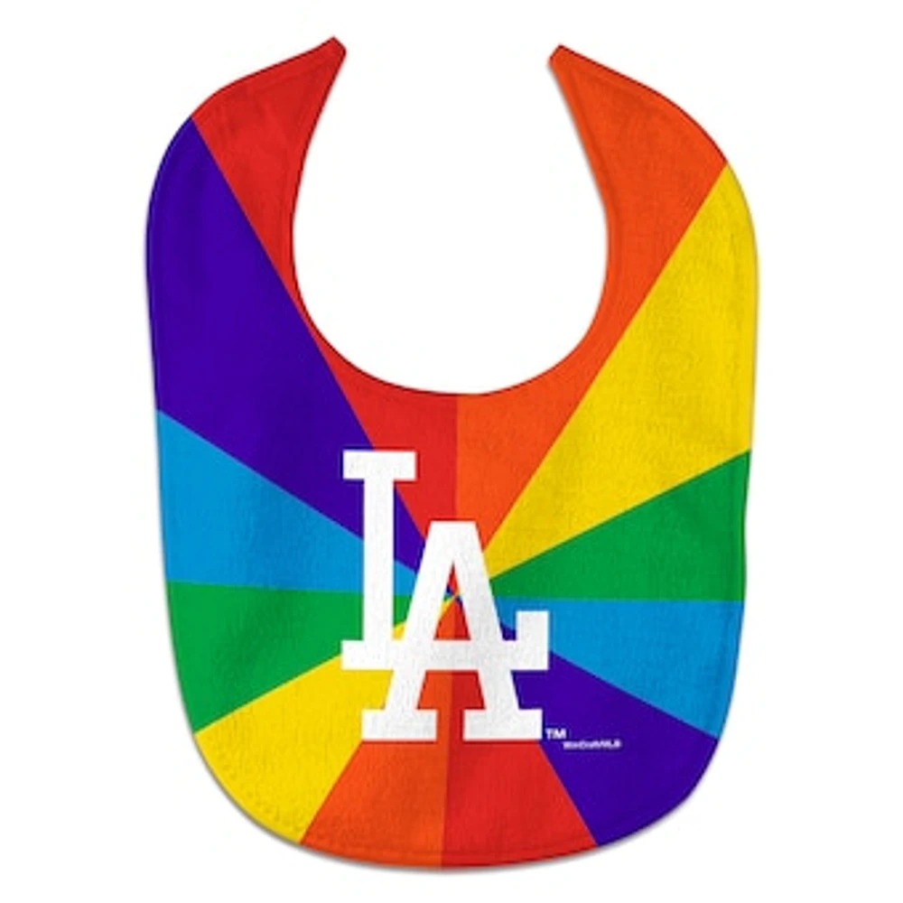 Newborn & Infant WinCraft Los Angeles Dodgers Rainbow Baby Bib