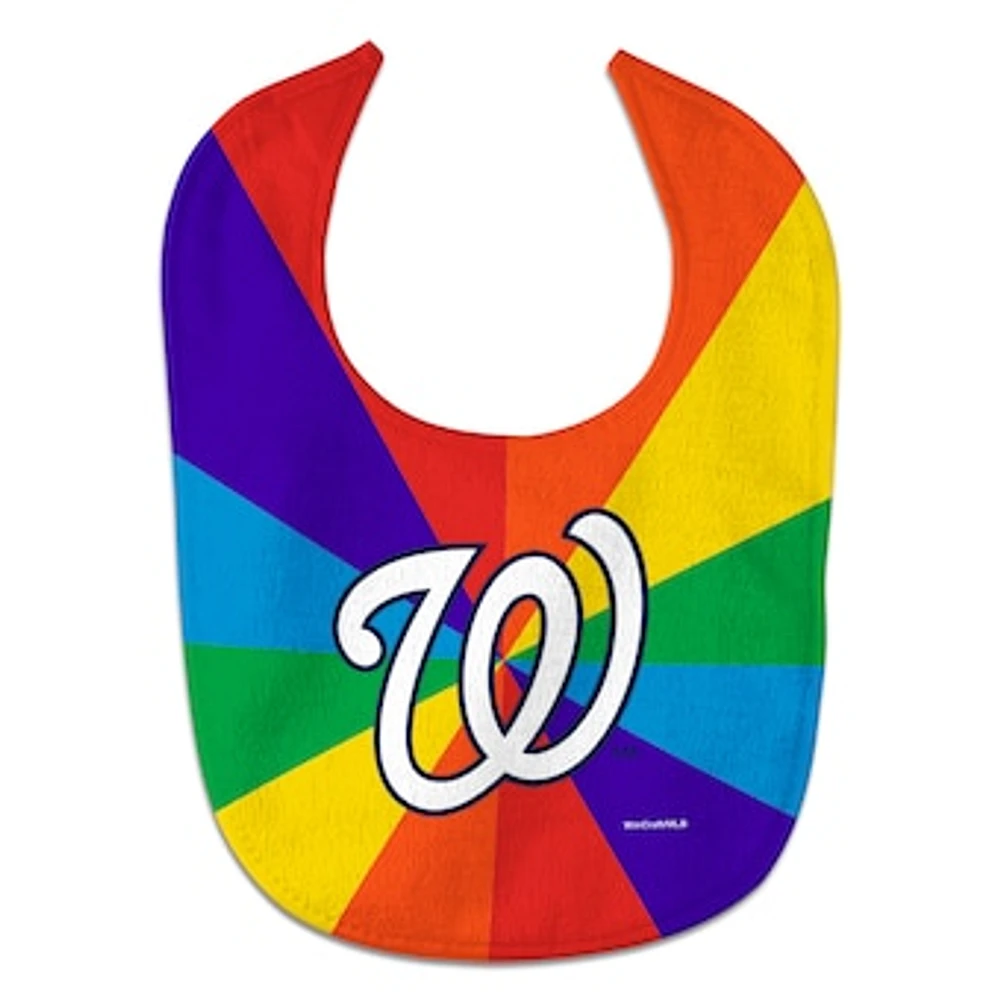 Newborn & Infant WinCraft Washington Nationals Rainbow Baby Bib