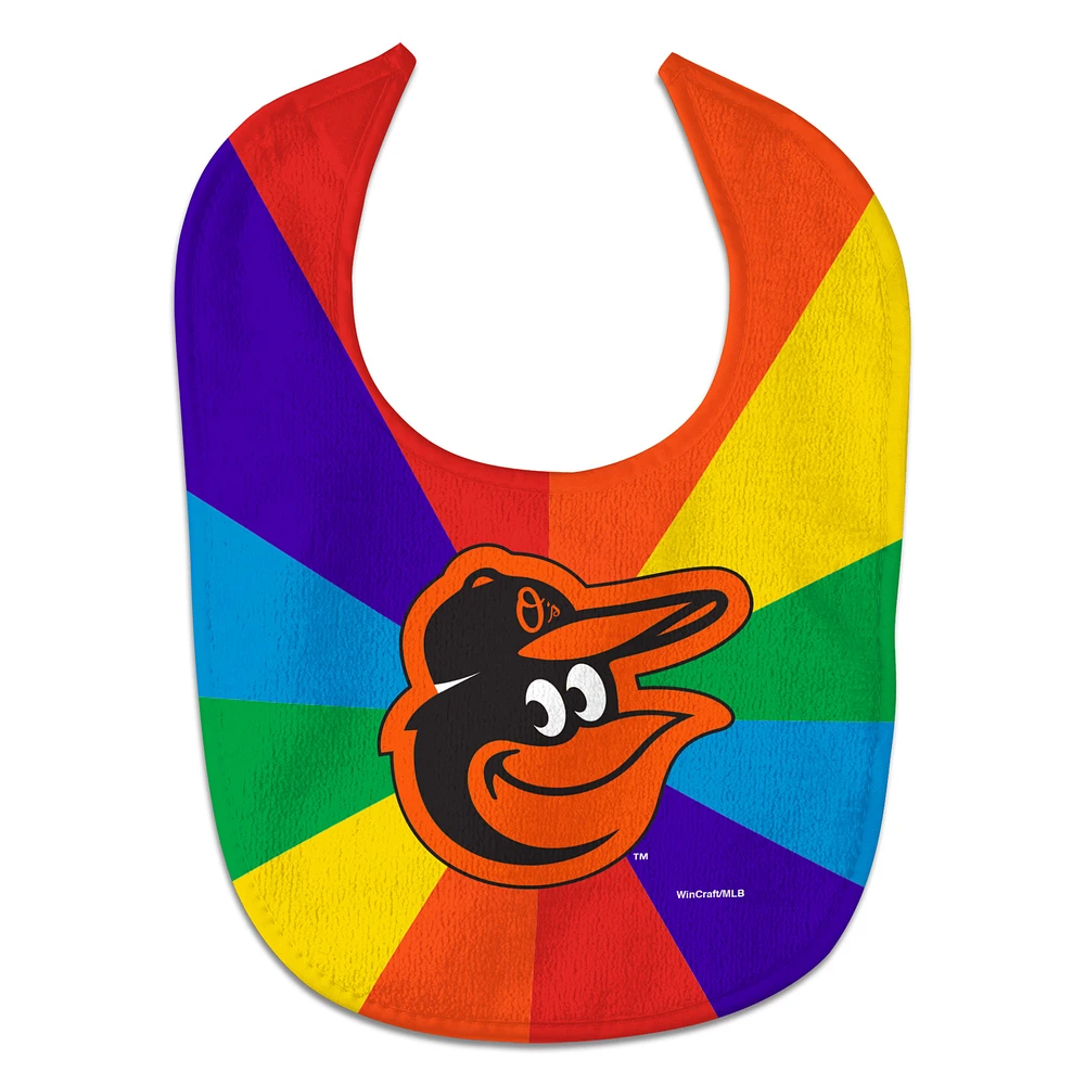 Newborn & Infant WinCraft Baltimore Orioles Rainbow Baby Bib