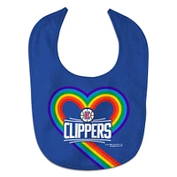 Newborn & Infant WinCraft LA Clippers Rainbow Baby Bib