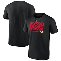 Men's Black Chicago Blackhawks Authentic Pro Core Collection Secondary T-Shirt