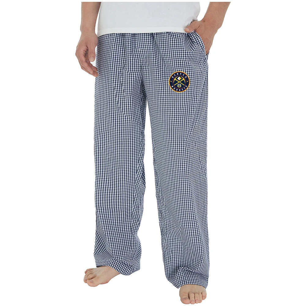 Men's Concepts Sport Navy/White Denver Nuggets Tradition Woven Pants