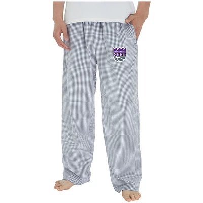 Men's Concepts Sport Gray/White Sacramento Kings Tradition Woven Pants
