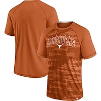 Men's Fanatics Texas Orange Longhorns Arch Outline Raglan T-Shirt