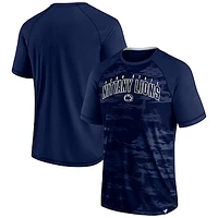 Men's Fanatics Navy Penn State Nittany Lions Arch Outline Raglan T-Shirt