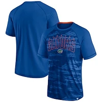 Men's Fanatics Royal Florida Gators Arch Outline Raglan T-Shirt