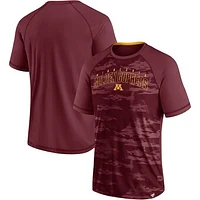 Men's Fanatics Maroon Minnesota Golden Gophers Arch Outline Raglan T-Shirt